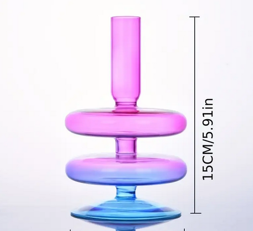 clear candle holder