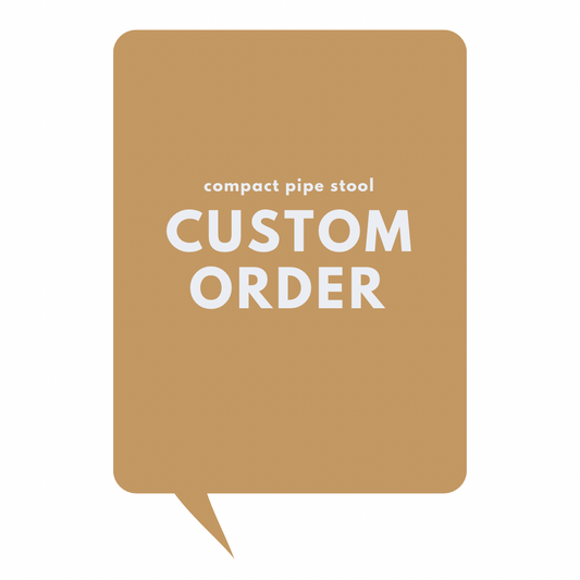 custom order compact pipe stool
