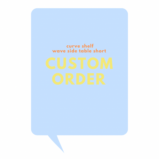 custom order curve shelf・wave side table short