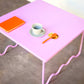 center table wave light pink