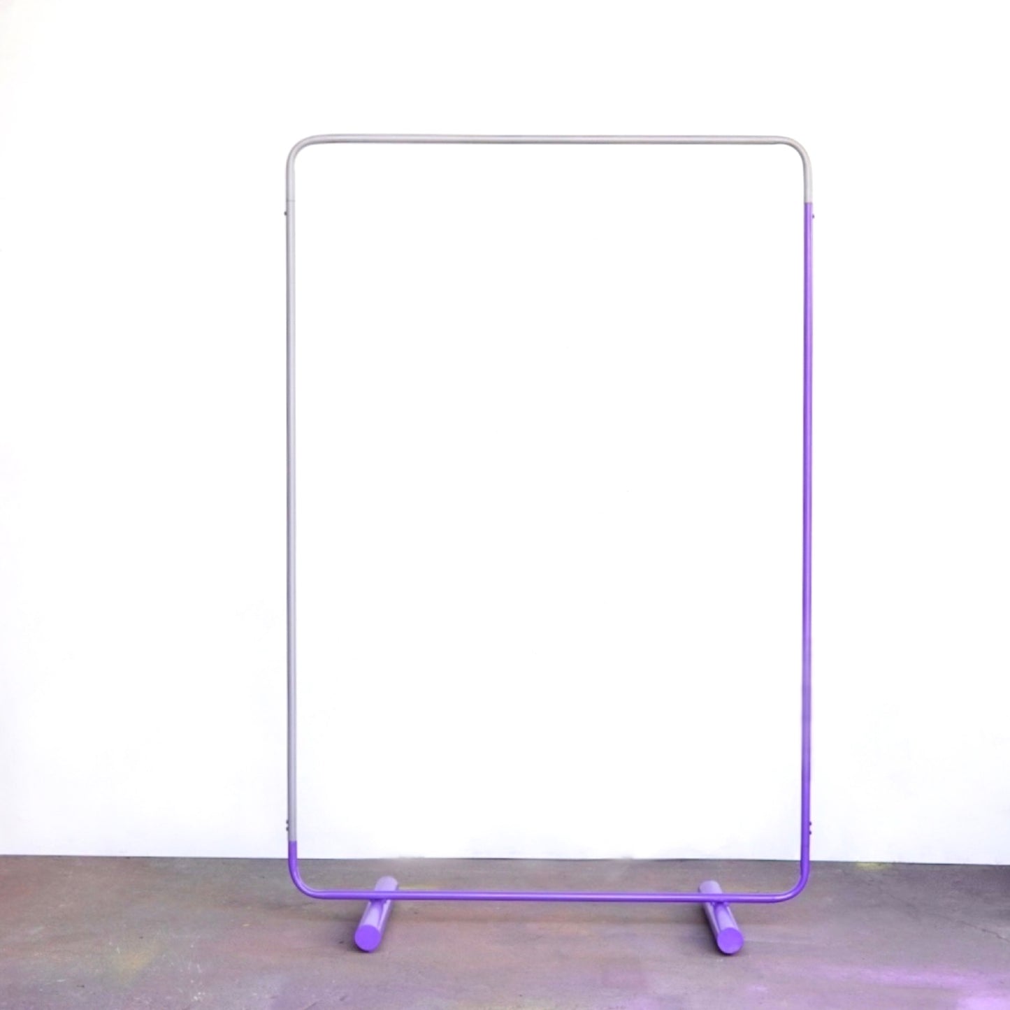 pipe hanger rack two-tone purple