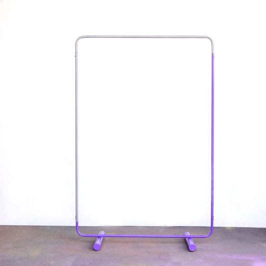 pipe hanger rack two-tone purple
