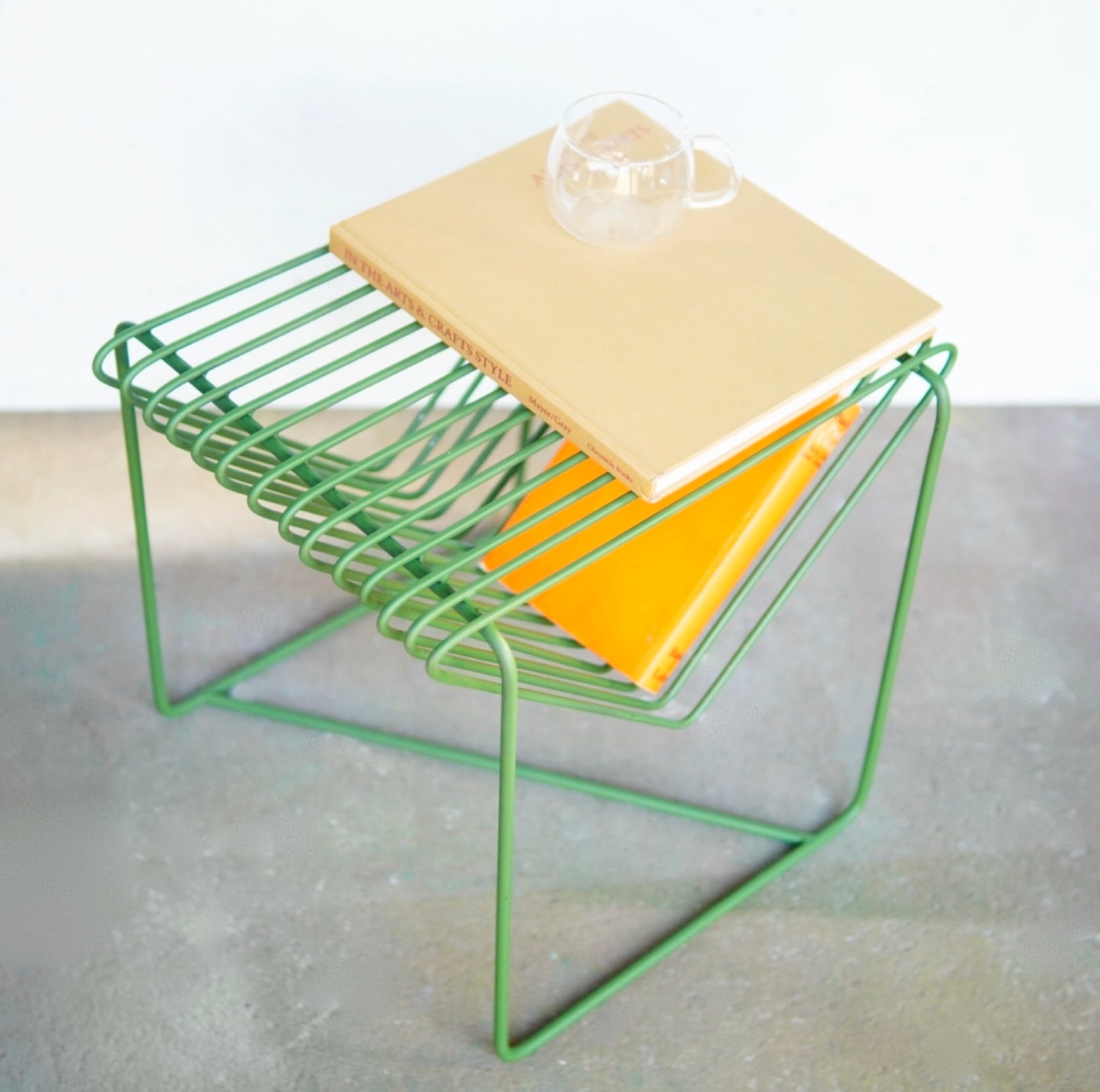 Triangle Side Table Olive Green