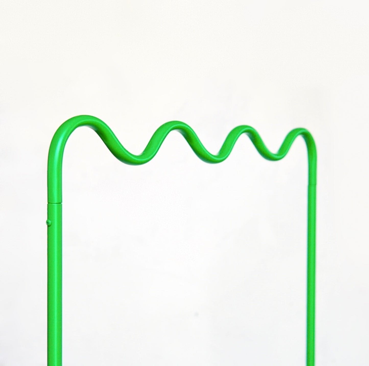 wave pipe hanger rack short light green